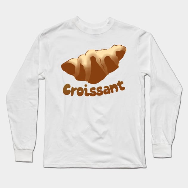 French Croissant by Creampie Long Sleeve T-Shirt by CreamPie